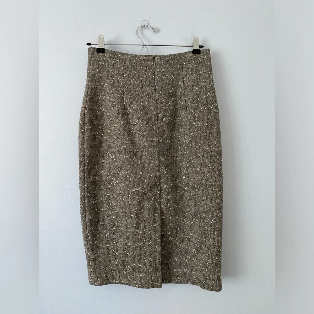 Renee C, By So Cool Womens Size S Straight Pencil Skirt Color Grey Tweed Wool